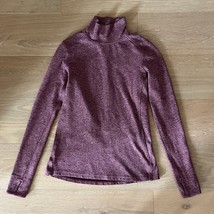Lululemon Ready To Rulu Turtleneck Top Heathered Red Grape Bordeaux sz 6 - $924.21 MXN