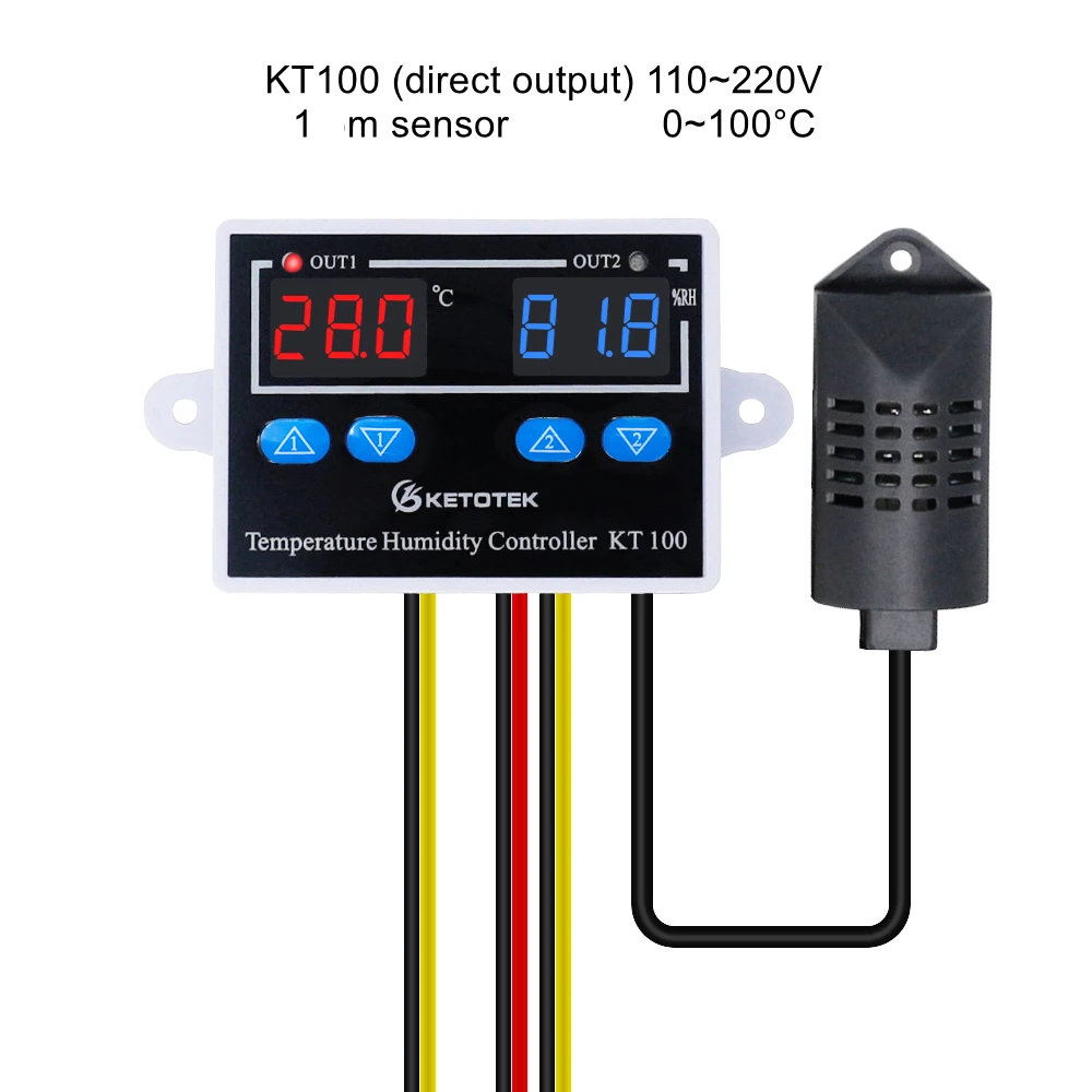 KT100 Digital Thermostat Humidity Controller Egg Incubator Temperature Humidity  - £212.98 GBP