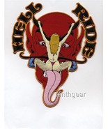 DEVIL HELL RIDE JACKET PATCH biker iron on - $73.19 MXN