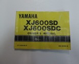 1992 Yamaha XJ600SD XJ600SDC Moto Propriétaires Manuel Eau Endommagé Worn - £17.57 GBP