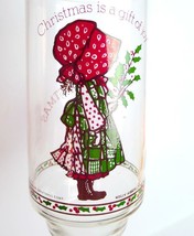 Christmas Holly Hobbie Enjoy Coke  Glass Tumbler 1981 vintage - £3.12 GBP