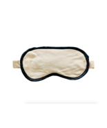 Bamboo Eye Mask With Bamboo Loop, Beige with Black Trim - $6.99