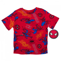 Spider-Man Web Action Youth T-Shirt Red - £11.74 GBP