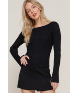 Long Sleeve Boat Neck Sweater - €16,93 EUR
