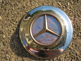 One Mercedes Benz chrome gold center cap hubcap aftermarket - $18.50