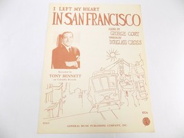 Vintage Sheet Music Score 1954 I Left My Heart In San Francisco Tony Bennett - £7.00 GBP