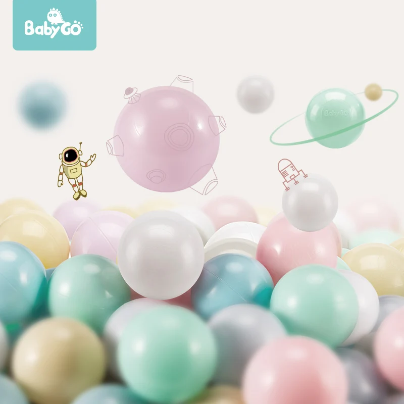 BabyGo 50 Pcs/Lot 7cm Baby Colorful Ball Pits Soft Plastic Tasteless Kids Bath - £14.77 GBP