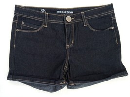 Red Blue Denim Women&#39;s  Blue Denim Dark Wash Stretch Shorts Size 5 - $10.44