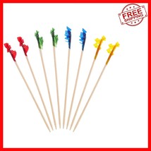 Sturdy 4-Inch Frilled Toothpicks in Assorted Colors - 2800 Pcs for All O... - $592.91 MXN