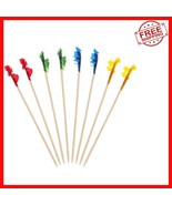 Sturdy 4-Inch Frilled Toothpicks in Assorted Colors - 2800 Pcs for All O... - $587.19 MXN
