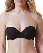 Skarlett Blue Womens Strut Convertible Strapless Underwire Bra,Size 32 DD,Black - £56.61 GBP