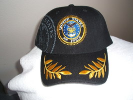 U S Air Force Shadowed emblem on a Dark Blue/Black ball cap  - £15.95 GBP