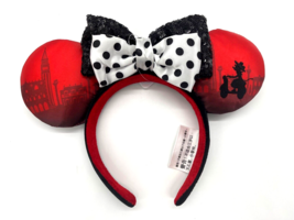 Disney Parks Ciao Bella EPCOT Italy Showcase Minnie Mouse Ears Headband 2021 NWT - £28.86 GBP