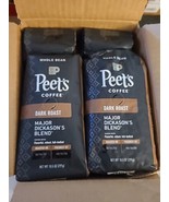 8 Peet&#39;s Coffee Dark Roast Whole Bean Coffee Major Dickason&#39;s 10.5oz (PC29) - £51.01 GBP