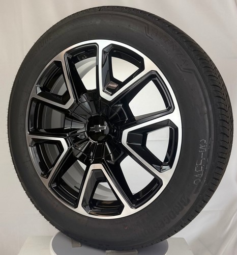 22" Chevy Silverado Tahoe Suburban RST OEM Wheels Bridgestone Tires New Takeoff Item image 3
