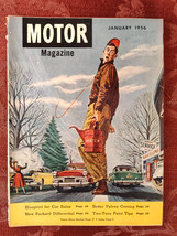 Rare MOTOR Automotive Car Magazine January 1956 James Jordan Service - £12.80 GBP