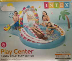Intex - 57149EP - Candy Zone Inflatable Play Center - 16&quot; X 75&quot; X 51&quot; - £78.91 GBP