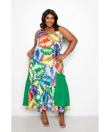 Women&#39;s Splice Tropical Dress - $436.74 MXN