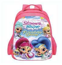 WM Shimmer And Shine Kid Backpack Daypack Schoolbag Cutee Pink Type B - £14.37 GBP