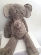 Baby &amp; Child Restoration Hardware Elephant Plush Stuffed Animal Solid Grey 30&quot; - £42.81 GBP