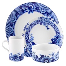 Porcelain Blue Ming 4 Piece Dinnerware Set - £297.36 GBP