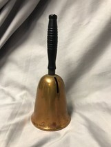 Vintage Coppercraft Guild Bank 3-1/4&quot;X8-1/4&quot; Copper Bell Wooden Handle KG - £19.36 GBP