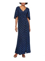 New Alex Evenings Blue Glitter Cape Gown Maxi Dress Size 18 $189 - £95.91 GBP