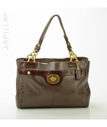 Brown Coach Penelope Carryall leather Turn lock satchel! - $117.81