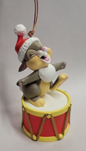 Vtg Disney Grolier Christmas Ornament Thumper on Drum Bambi 26231 146 - £7.64 GBP