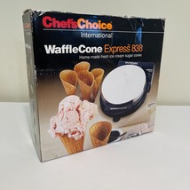 Chef’s Choice International Waffle Cone Express WaffleCone 838 Maker OPEN BOX - £52.74 GBP