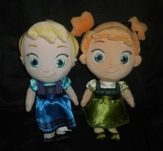 12&quot; Disney Frozen Baby Anna &amp; Elsa Princess Toddler Stuffed Animal Plush Toy - £31.89 GBP