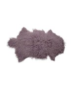 Real Genuine Tibetan / Mongolian lamb fur pelt rug - Purple - €85,38 EUR