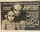 Star Trek The Next Generation Tv Guide Print Ad Michael Dorn Brian Bonsa... - $5.93