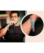 Salman Khan Fashion Bracelet With Silver Chain Bollywood Style Stainless... - £7.74 GBP