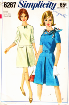 Misses DRESS Vintage 1965 Simplicity Pattern 6267 Size 14 UNCUT - £9.44 GBP