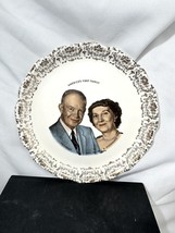President Dwight E. Ike &amp; Mamie Eisenhower Plate - &quot;America&#39;s First Family&quot; - 9&quot; - £8.24 GBP