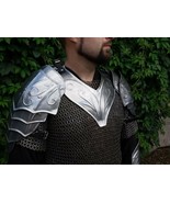 Medieval Pauldrons And Gorget Shoulder Clothing Larp Shoulder Cosplay Ar... - £102.23 GBP