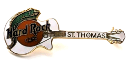 Hard Rock Cafe St. Thomas Iguana Guitar Pin Caribbean US Virgin Islands HRC - $11.99