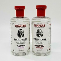 2X Thayers Facial Toner Witch Hazel Aloe Vera Formula 12 OZ Lavender &amp; Rose - £11.80 GBP