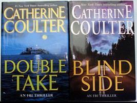 Lot 2 Catherine Coulter Fbi Thriller 8, 11 Double Take~Blind Side Hc Bce Mystery - £5.83 GBP