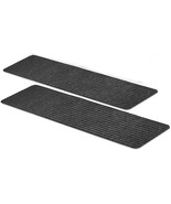 Non-Slip Carpet Stair Treads, 15 Count, 8”x30”, Grey, Pre-Applied Adhesive - $49.49