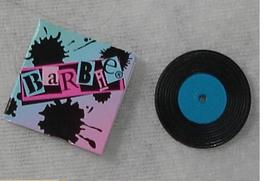 Vintage Barbie doll music accessory record with sleeve miniature Mattel 45rpm - $10.99