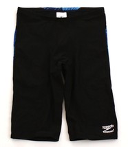 Speedo Black &amp; Blue Endurance+ Cyclone Strong Jammer Swimsuit Men&#39;s Size... - $69.99