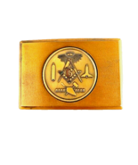 Masonic Mason Emblem Brass Belt Buckle - $15.84