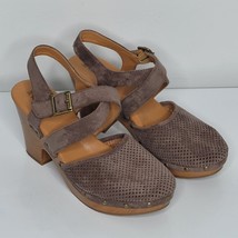 Korks Kork-Ease 9 Mary Jane Clogs Suede Leather Chunky Block Heels Sandals - $42.99
