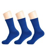 Women’s Royal Blue Crew Socks – 3 Pairs Cotton Soft Cushioned Size 5-10 - $15.07 CAD