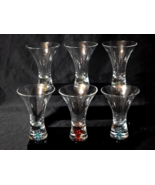 ARTLAND 4.25&quot; Controlled Color Bubble Martini Shot Cordial Glass  - Set ... - $26.98