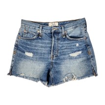 We The Free Shorts Womens Size 26 Makai Cutoff Short Shout &amp; Twist Blue ... - $32.07