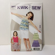 Kwik Sew 3698 Size XS-XL Girls&#39; Ruffly Top Skirt - $12.86