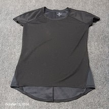 Athleta Shirt Women XS Black Short Sleeve Stretch Lightweight - $16.67